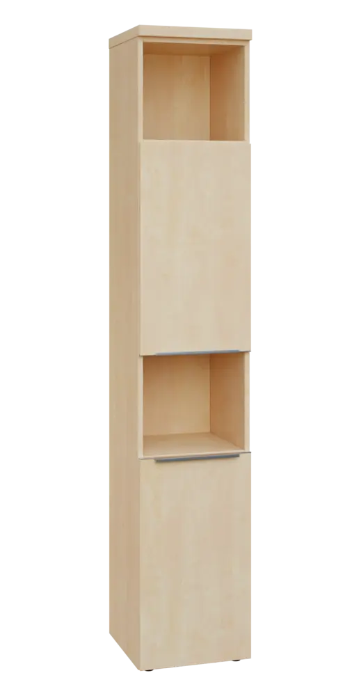 SIN 6 - 42DN2 kancelářská skříň, 2-dveřová/nika, pravá, 2170x400x400, bříza světlá